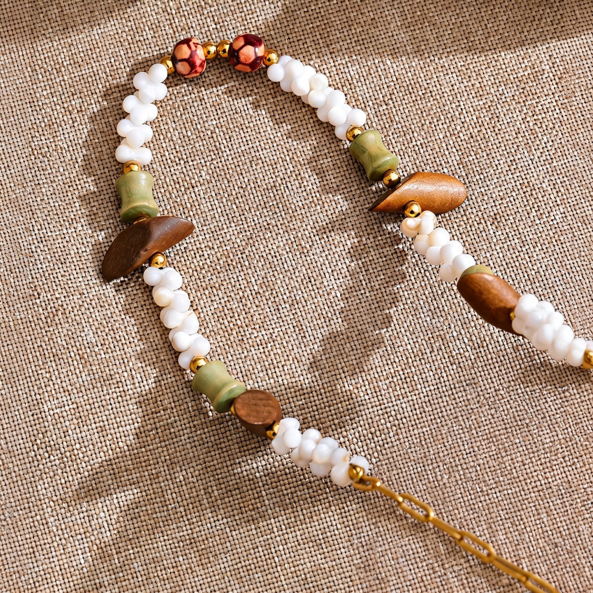 Meadow Shell Bead Necklace