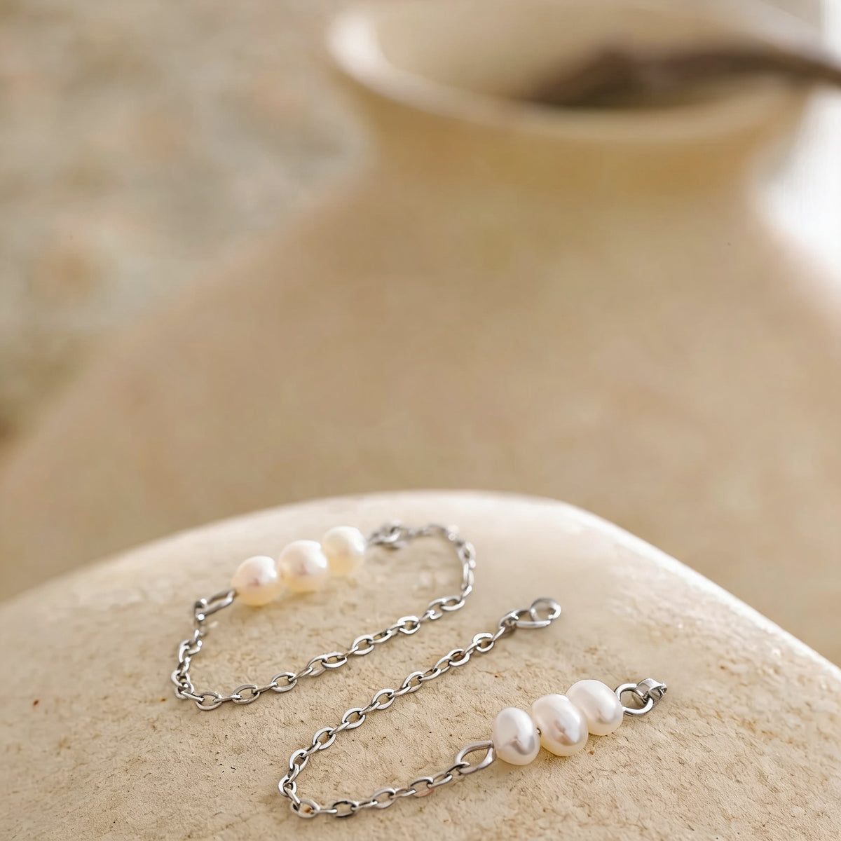 Freya Pearl Tassel Earrings