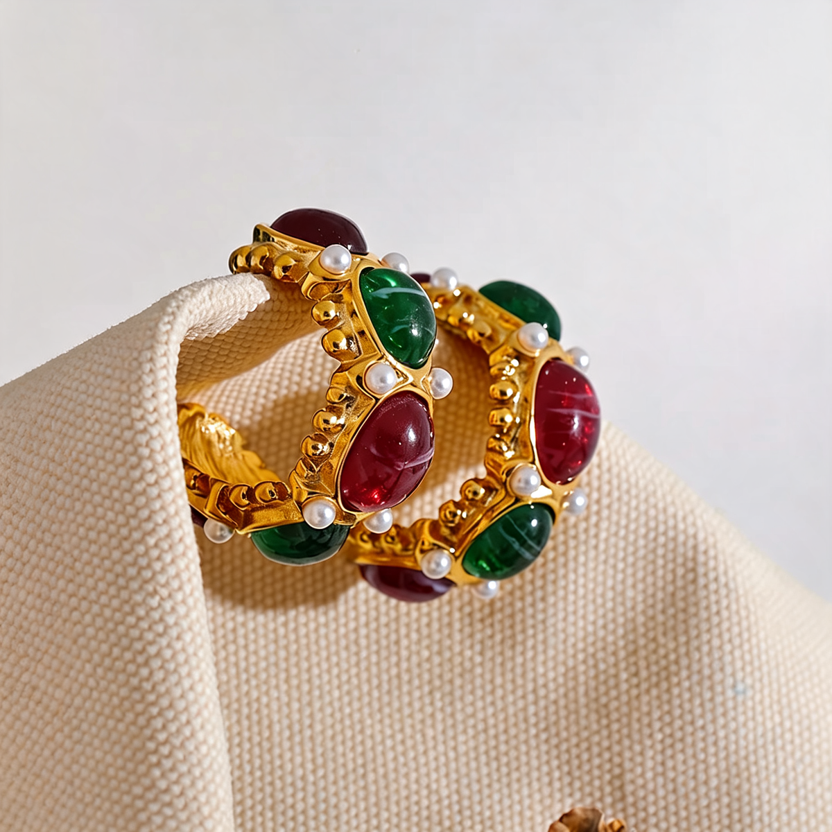 Juliet Stone Hoop Earrings