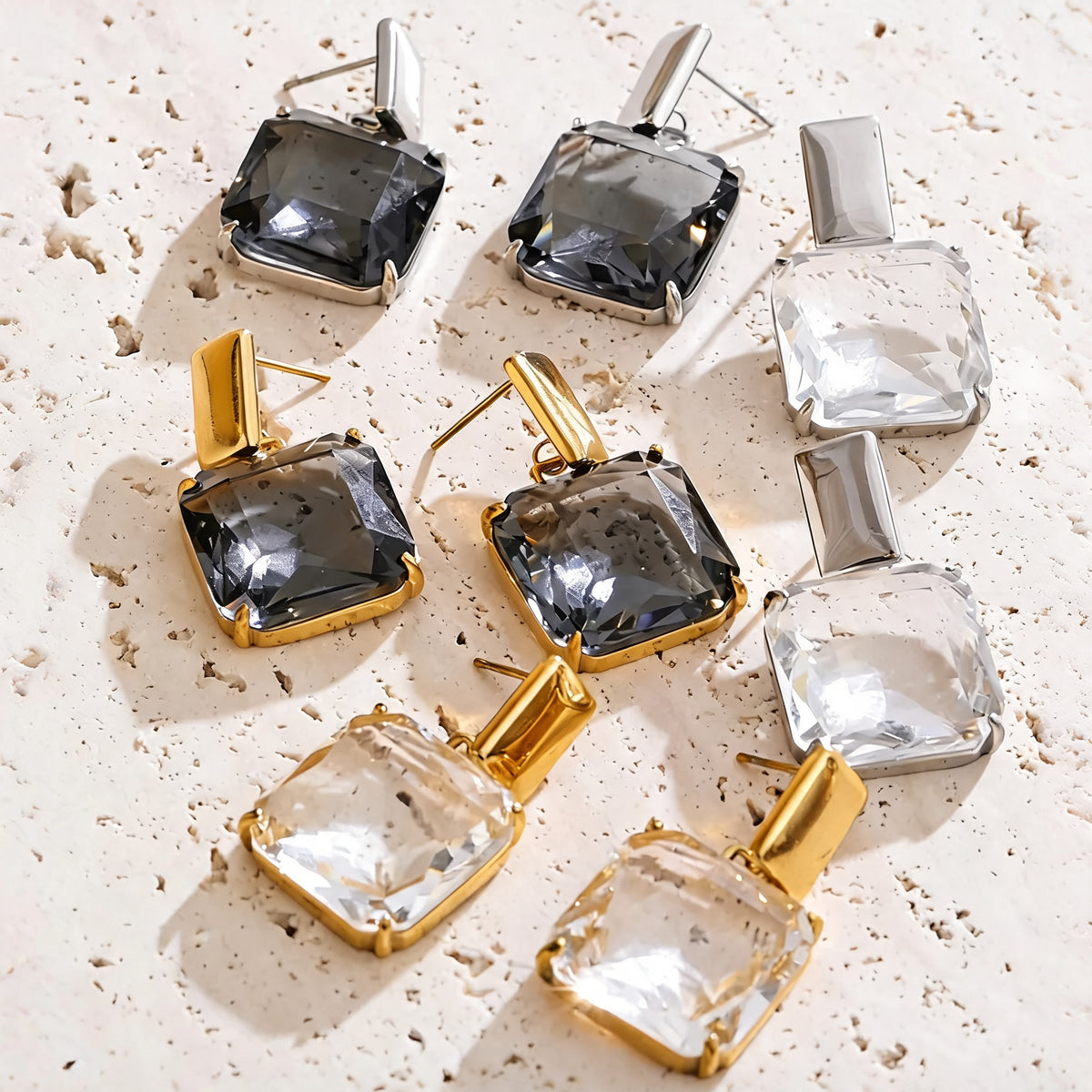 Romy Crystal Drop Earrings