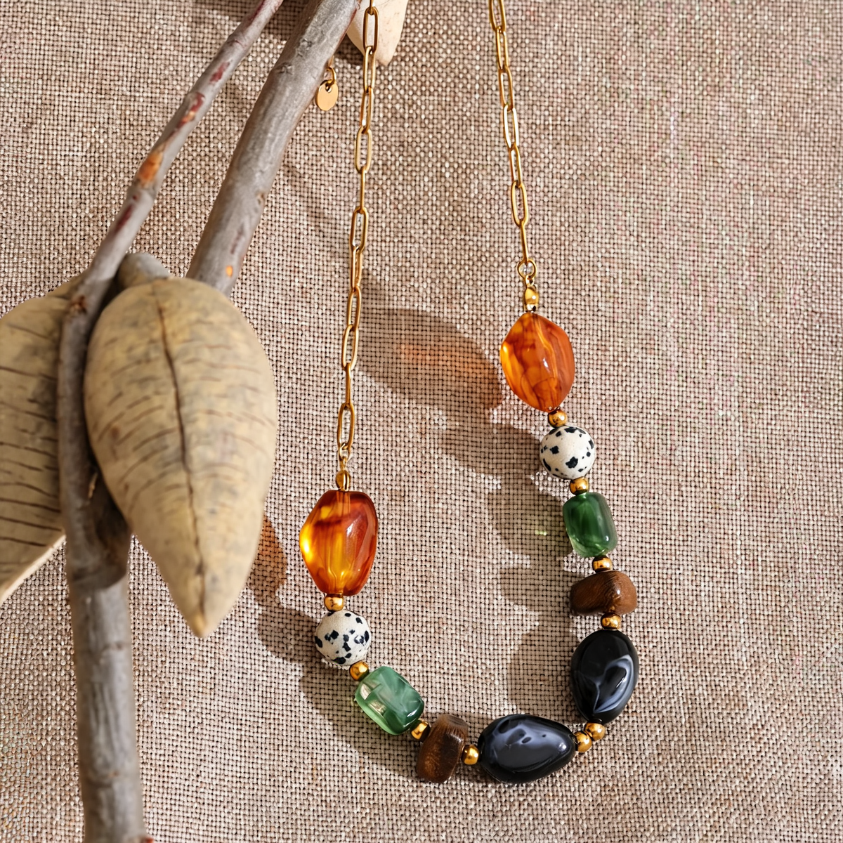 Glen Beaded Chain Necklace
