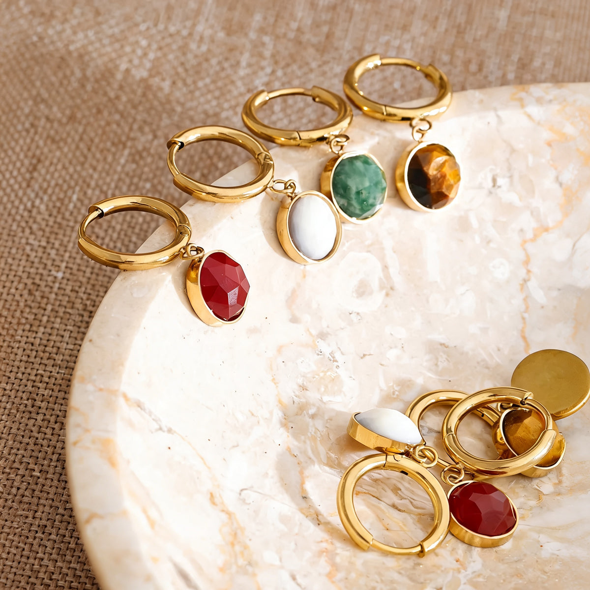 Ashby Stone Drop Earrings