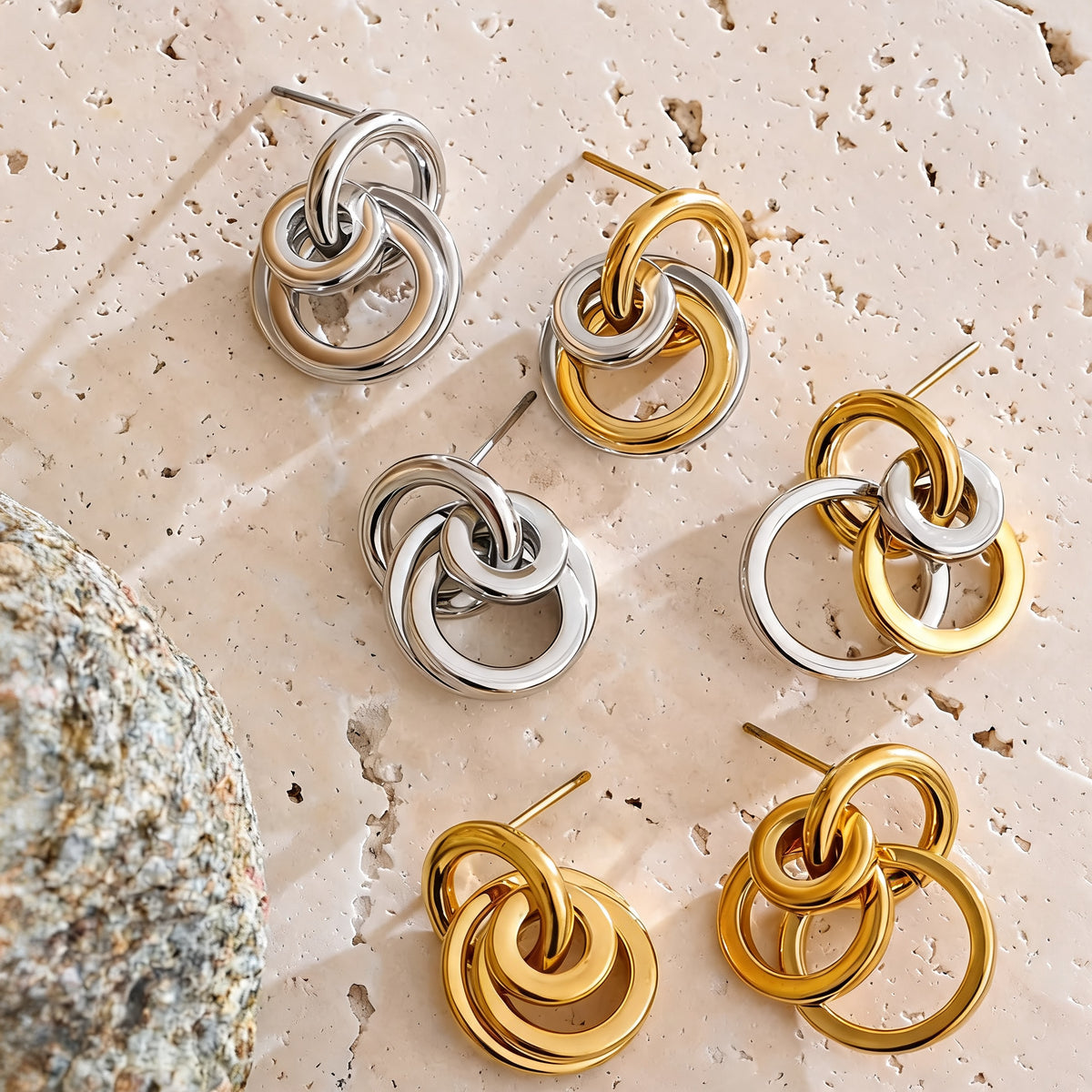Emmy Circle Drop Earrings