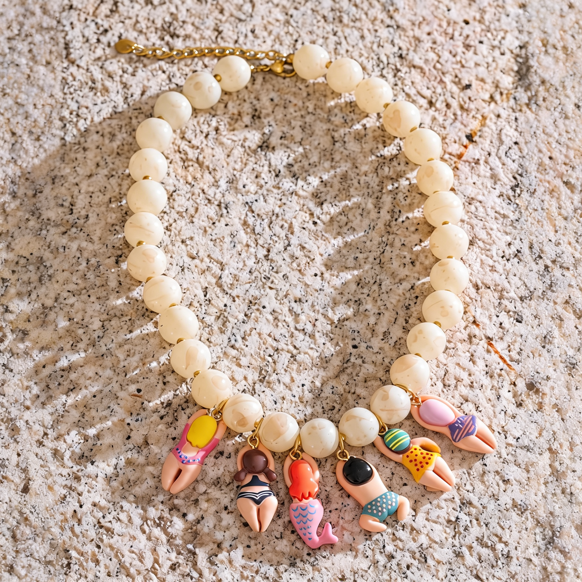 Willa Beaded Charm Necklace