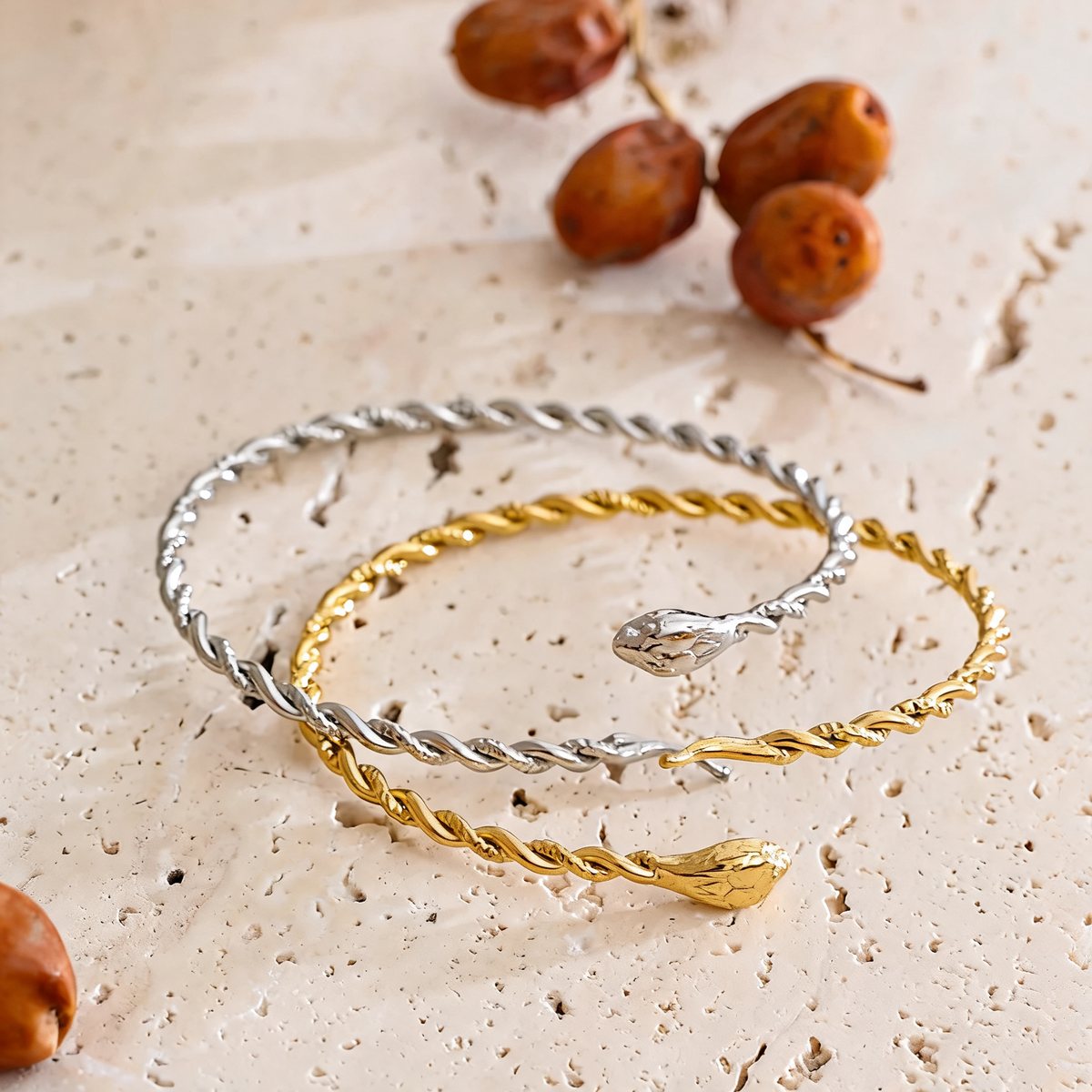Rory Twisted Snake Cuff