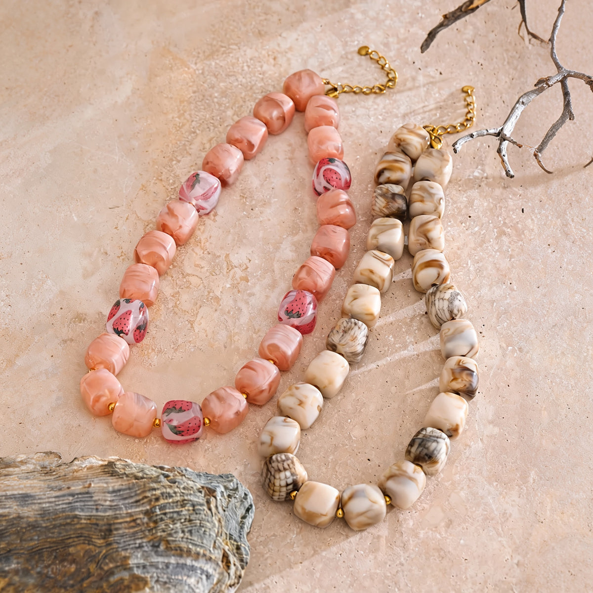 Molly Acrylic Bead Necklace