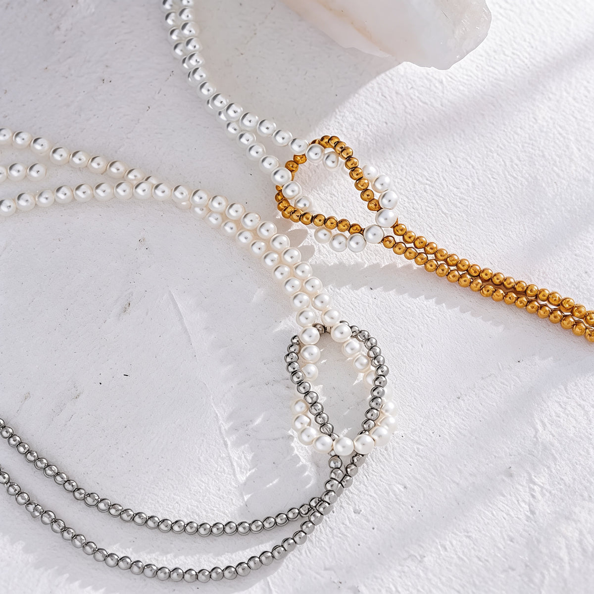 Lane Faux Pearl Necklace