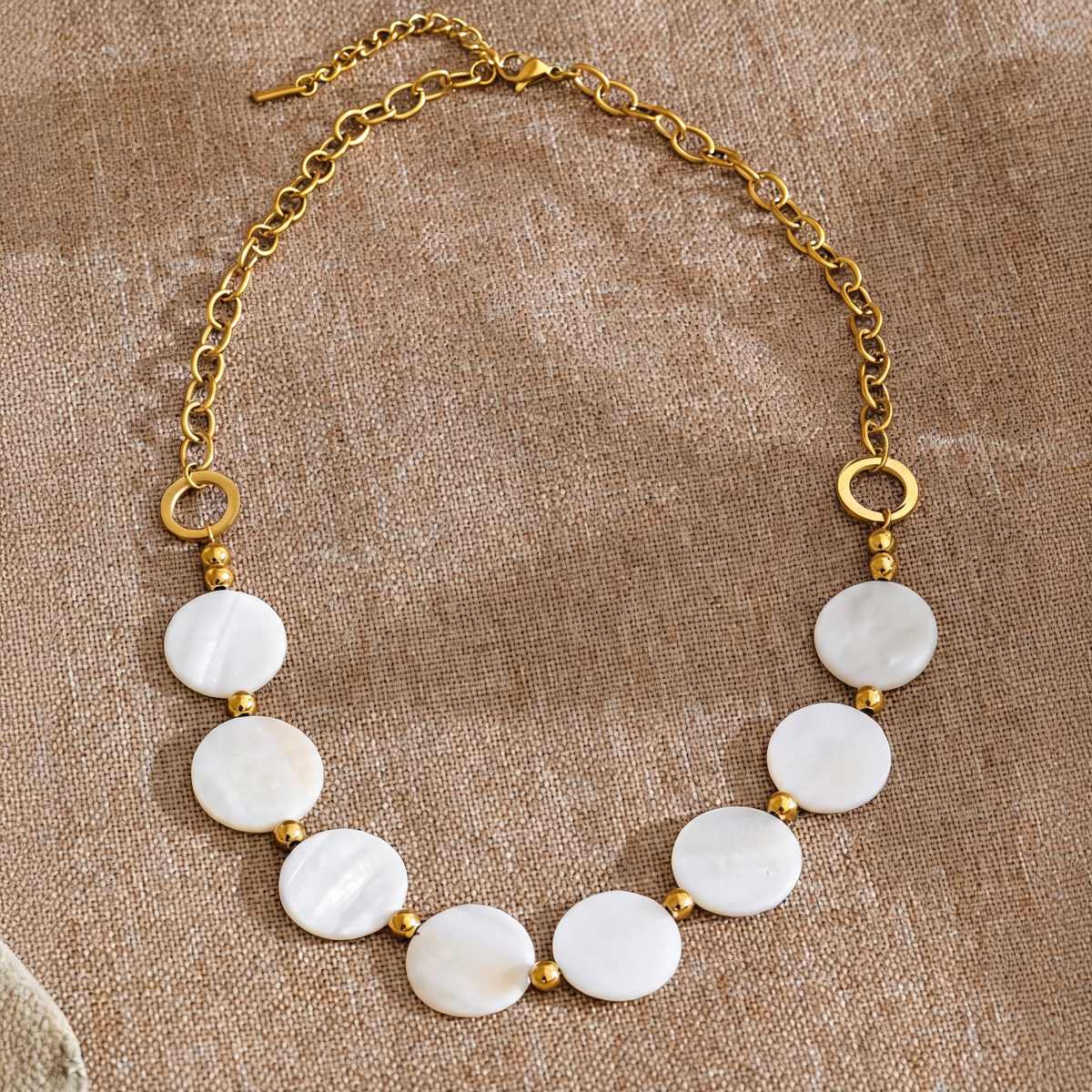 Nita Shell Disc Necklace