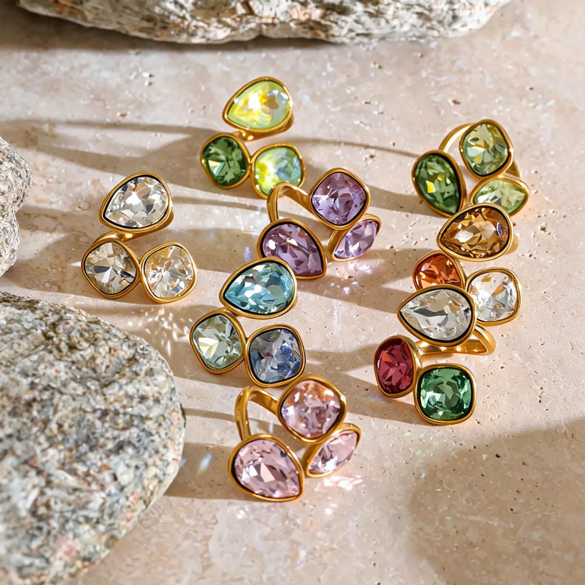 Livy Crystal Square Ring