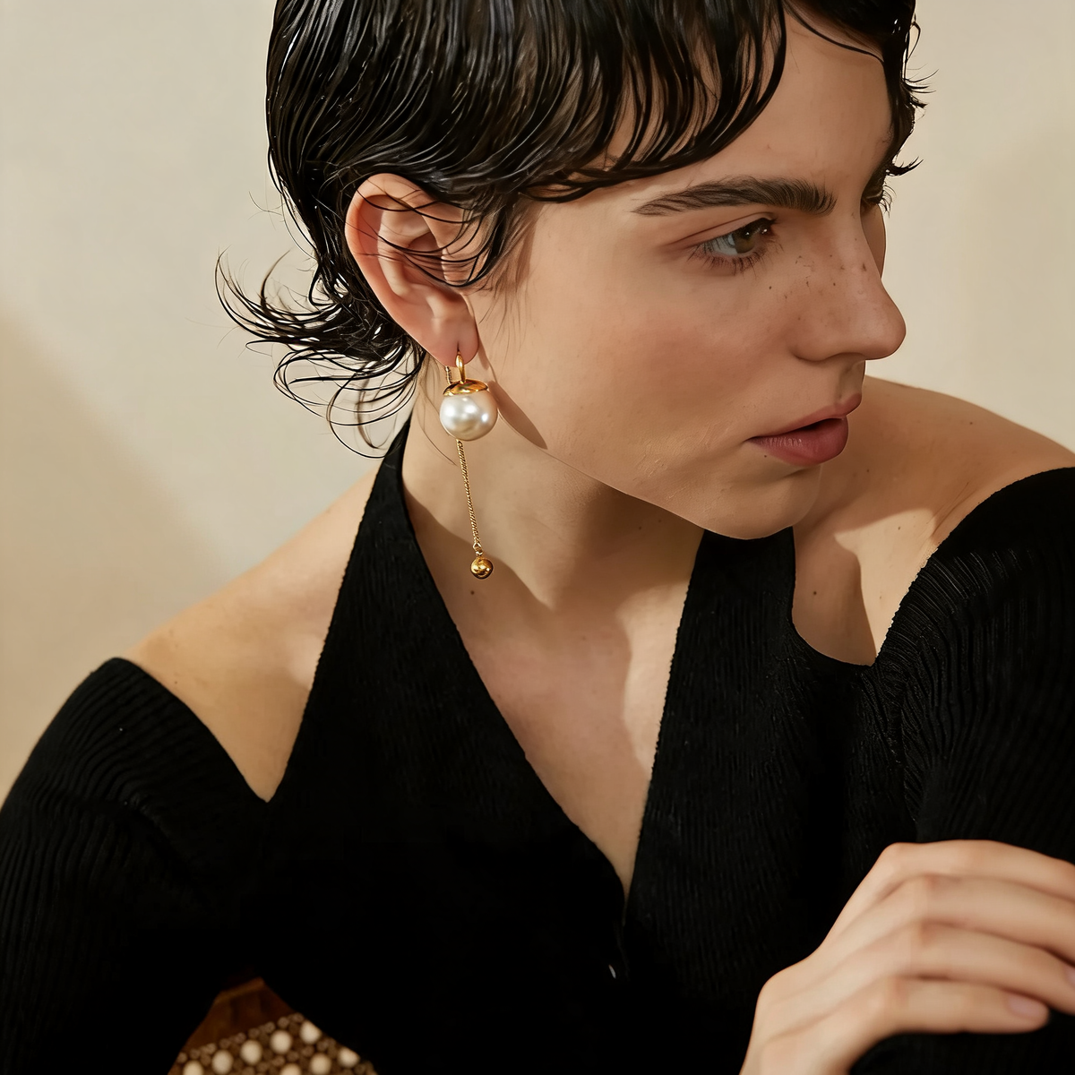 Elin Faux Pearl Earrings