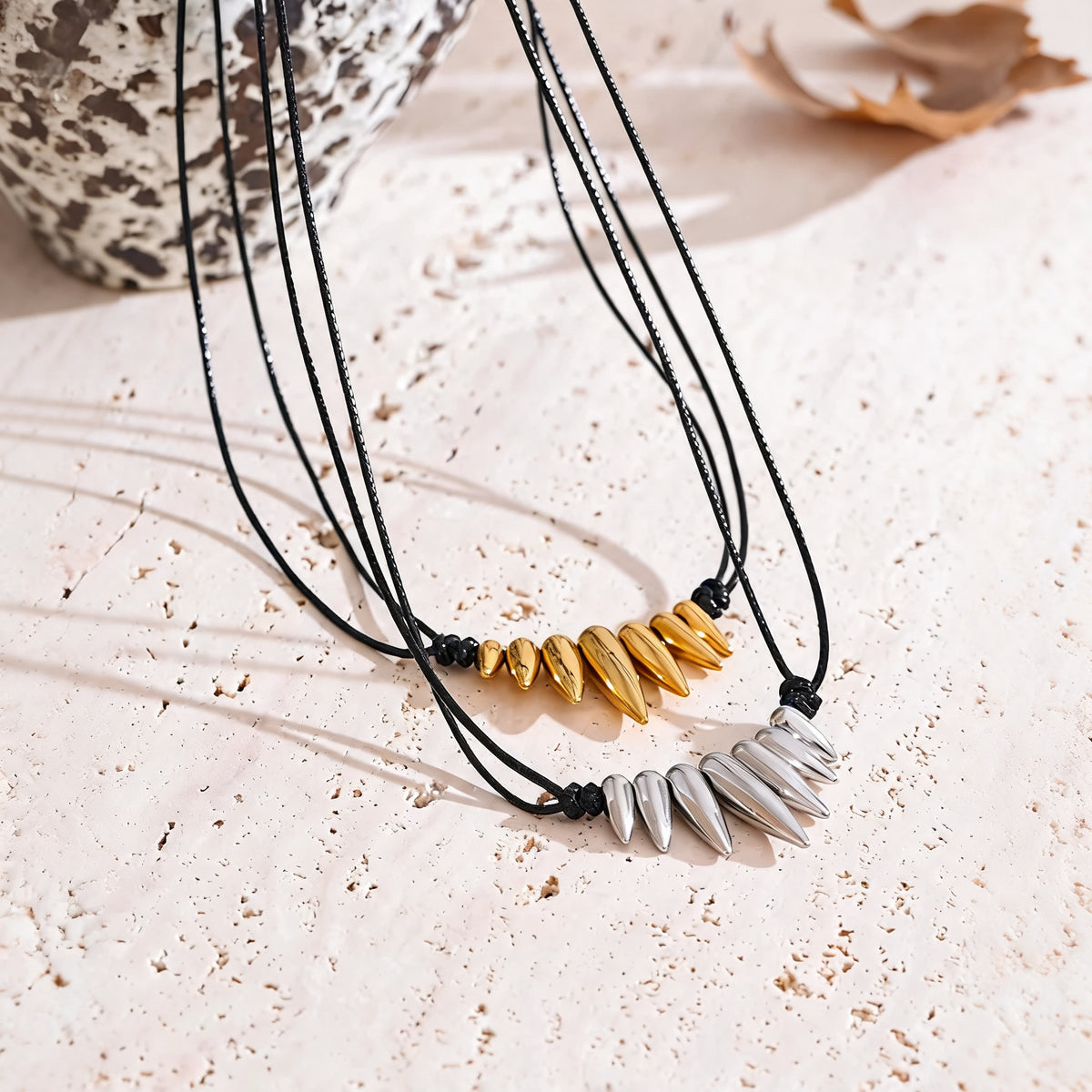 Noa Spike Cord Necklace