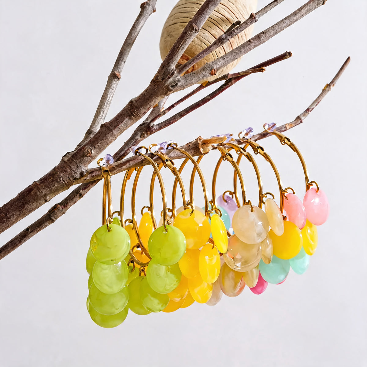 Sunny Resin Charm Earrings