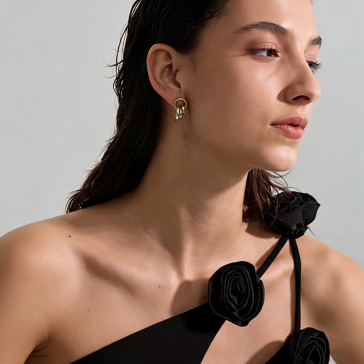 Emmy Circle Drop Earrings