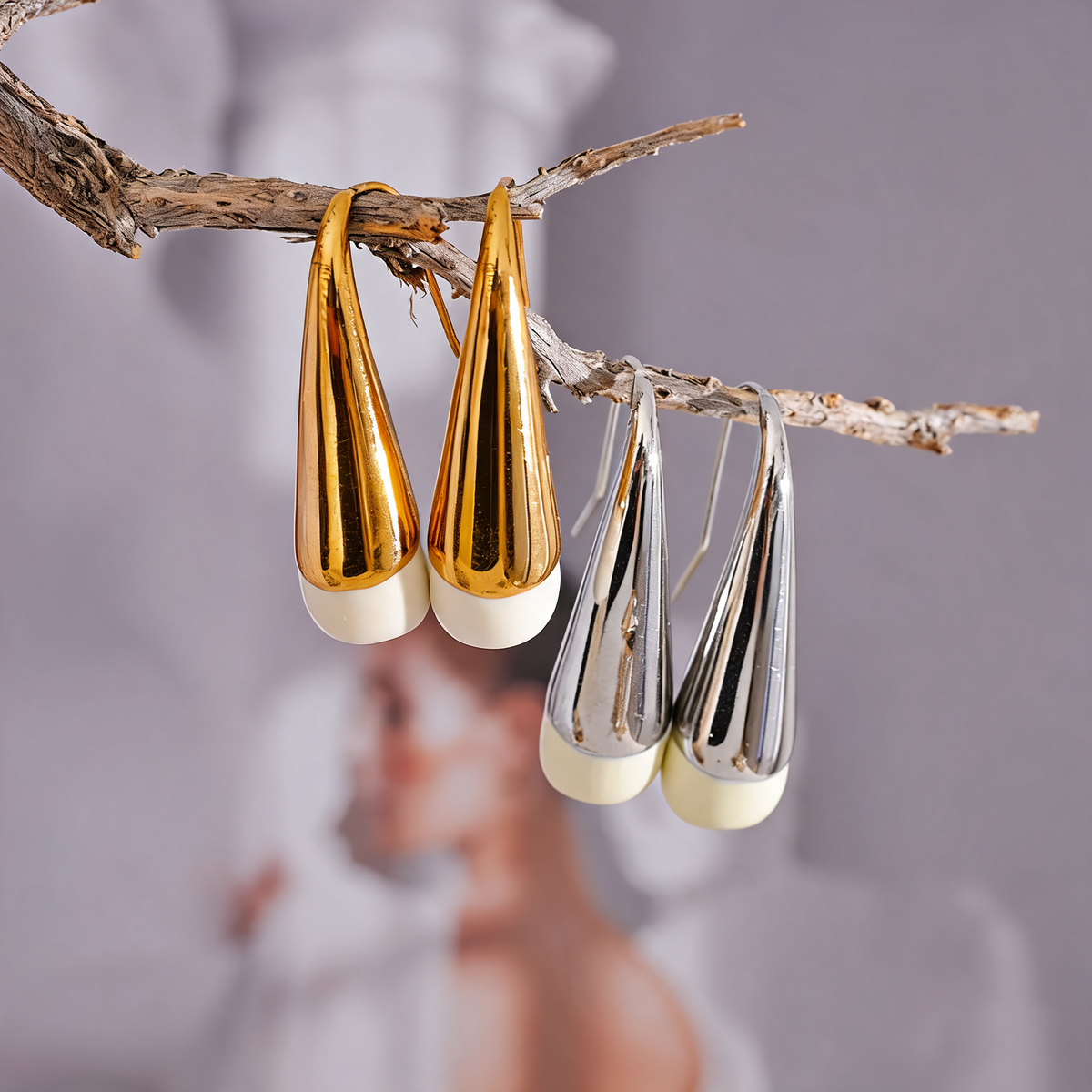 Farrah Enamel Drop Earrings