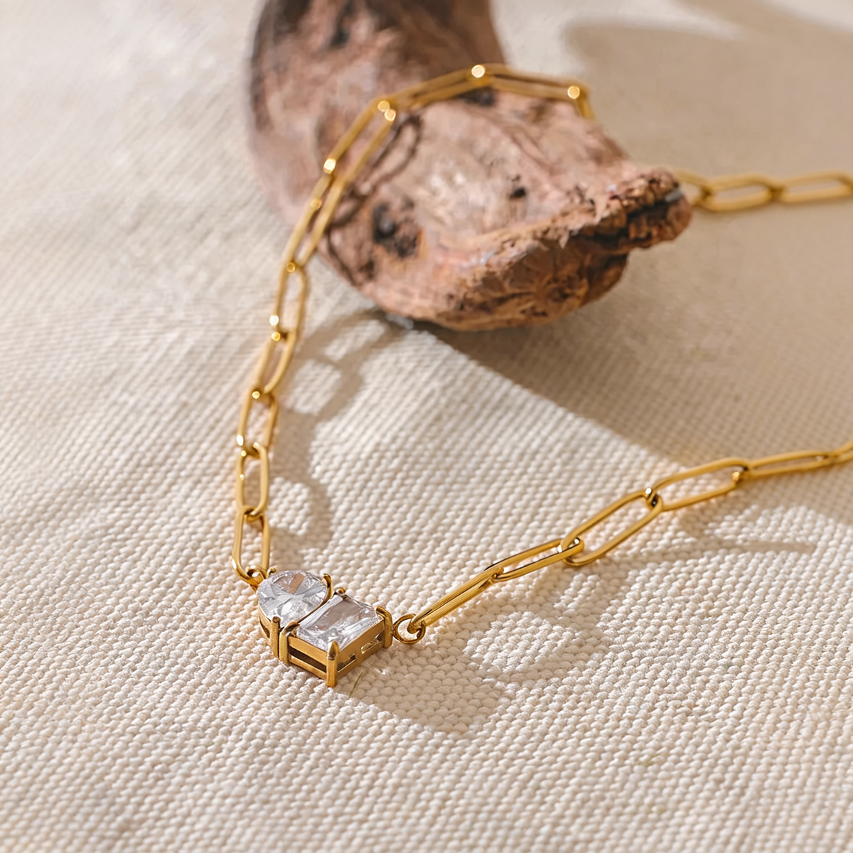 Simone Crystal Link Necklace
