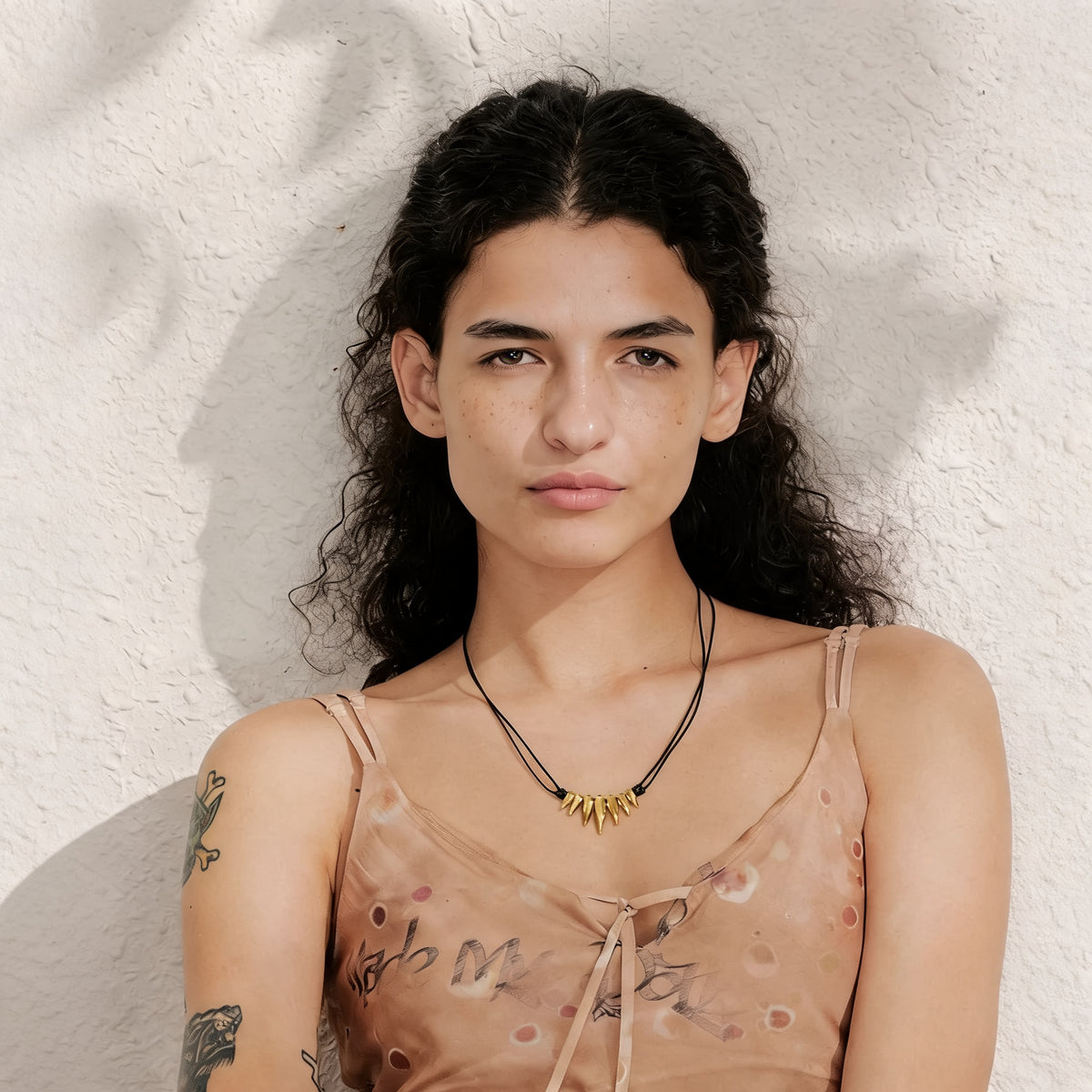Noa Spike Cord Necklace