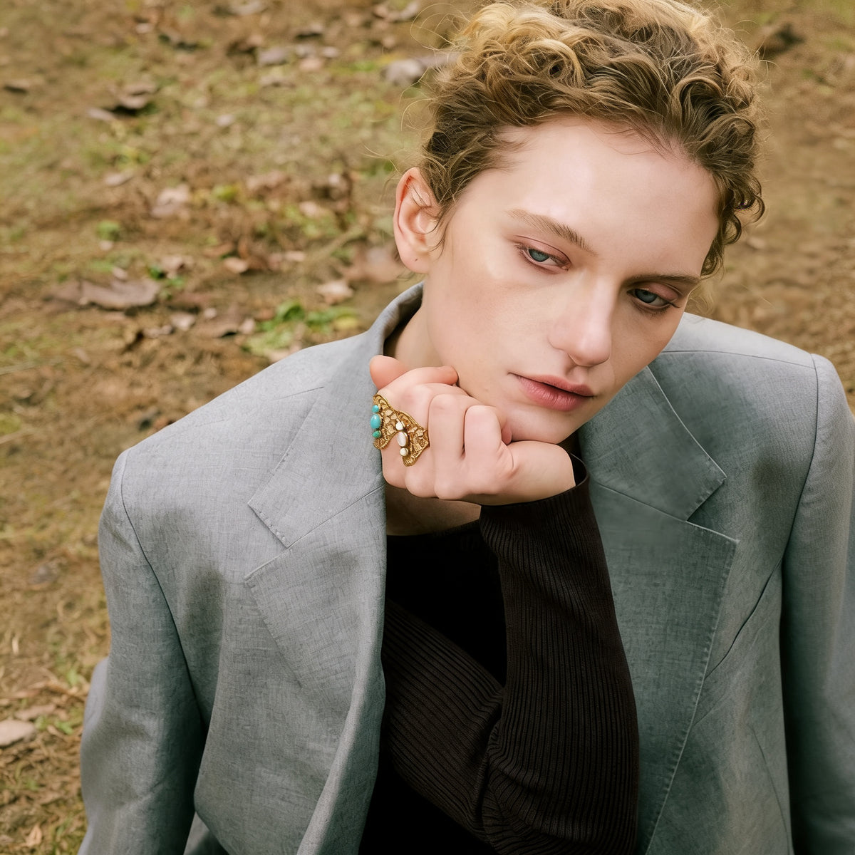 Isla Open Stone Ring