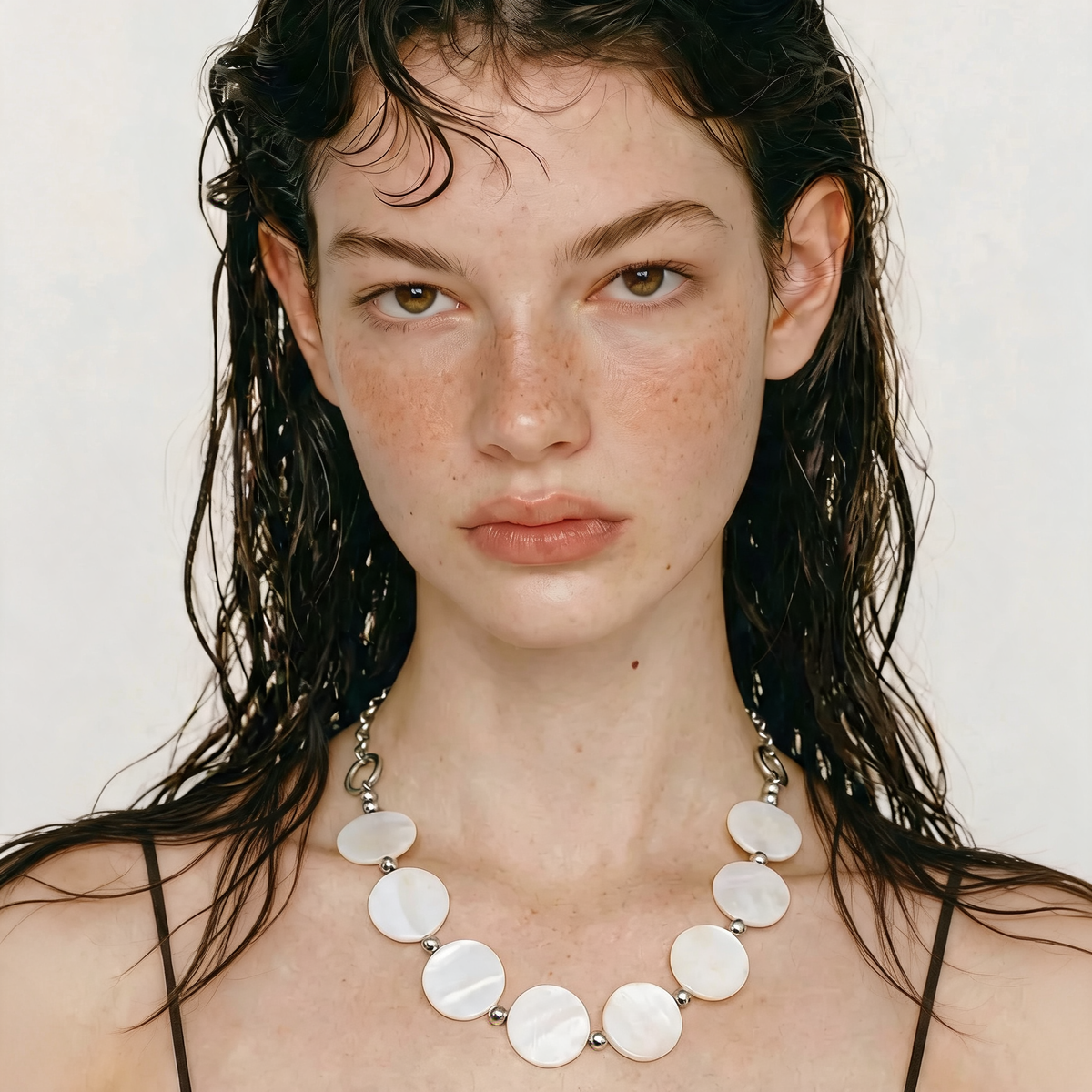 Nita Shell Disc Necklace