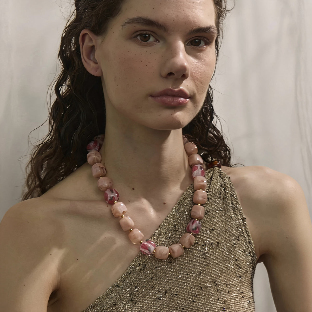 Molly Acrylic Bead Necklace