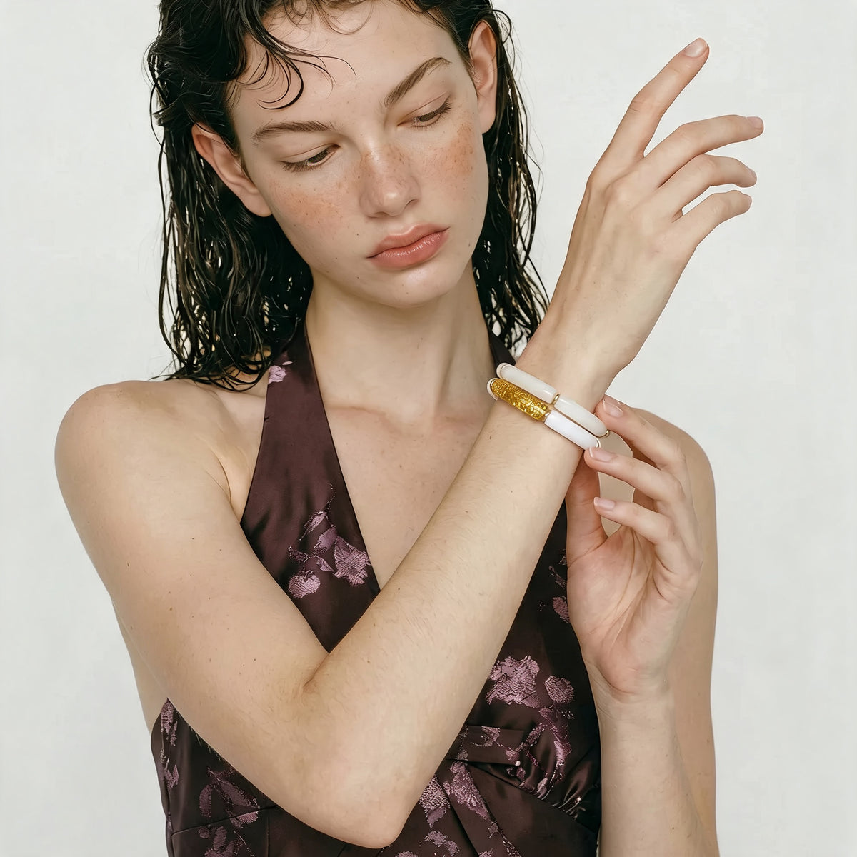 Bay Resin Tube Bangle