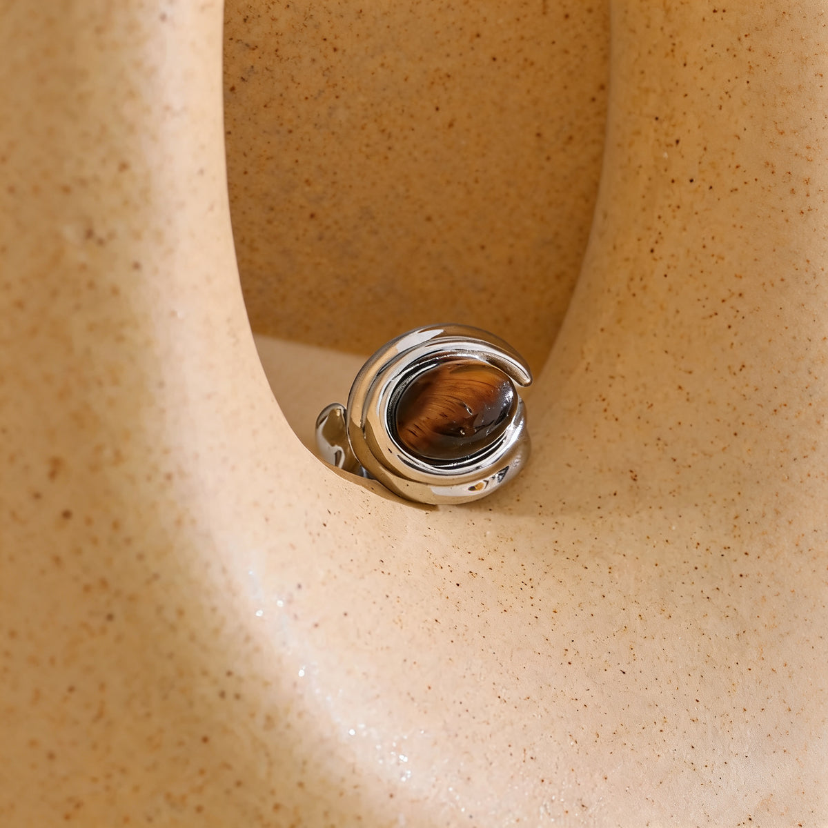 Sylvie Stone Swirl Ring