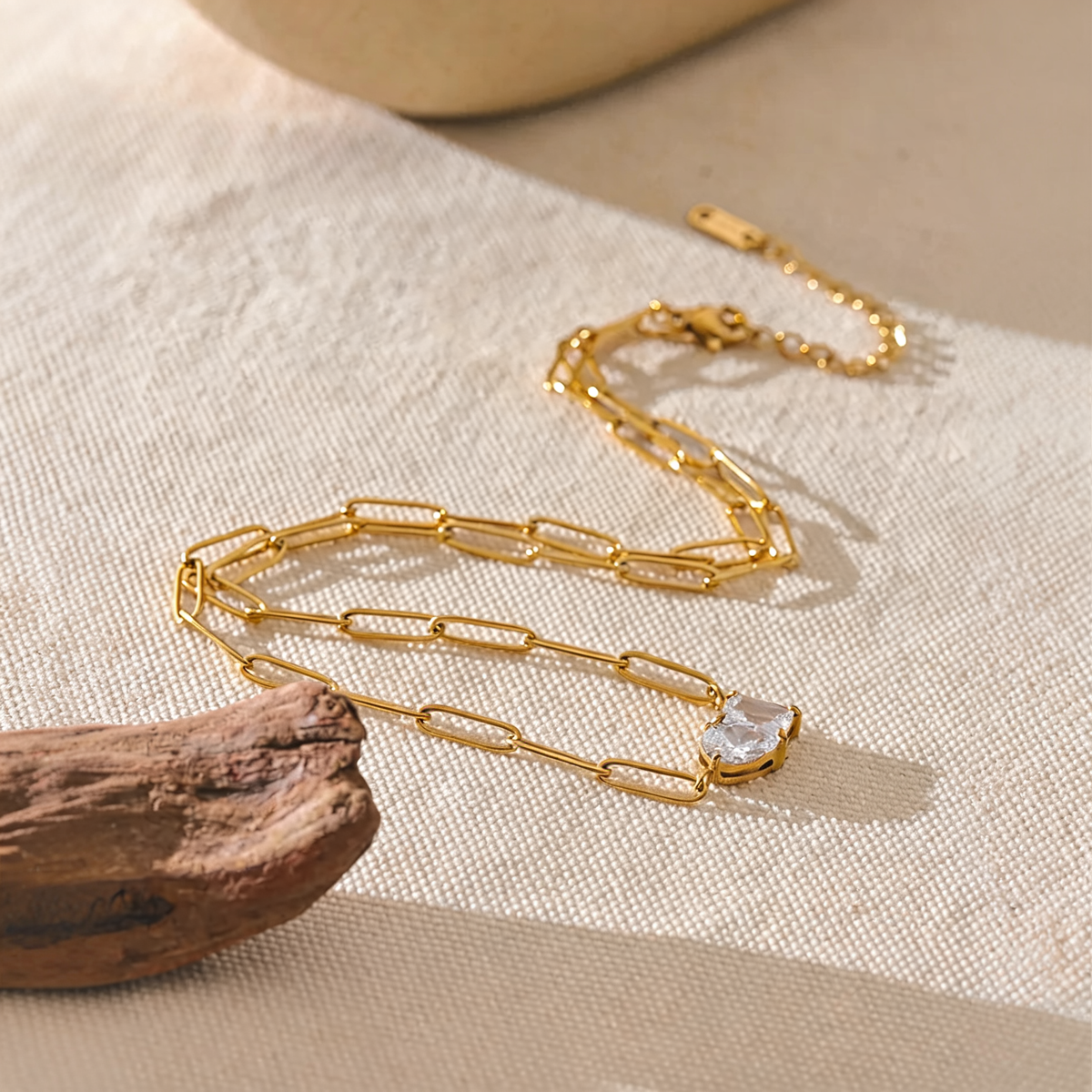Simone Crystal Link Necklace