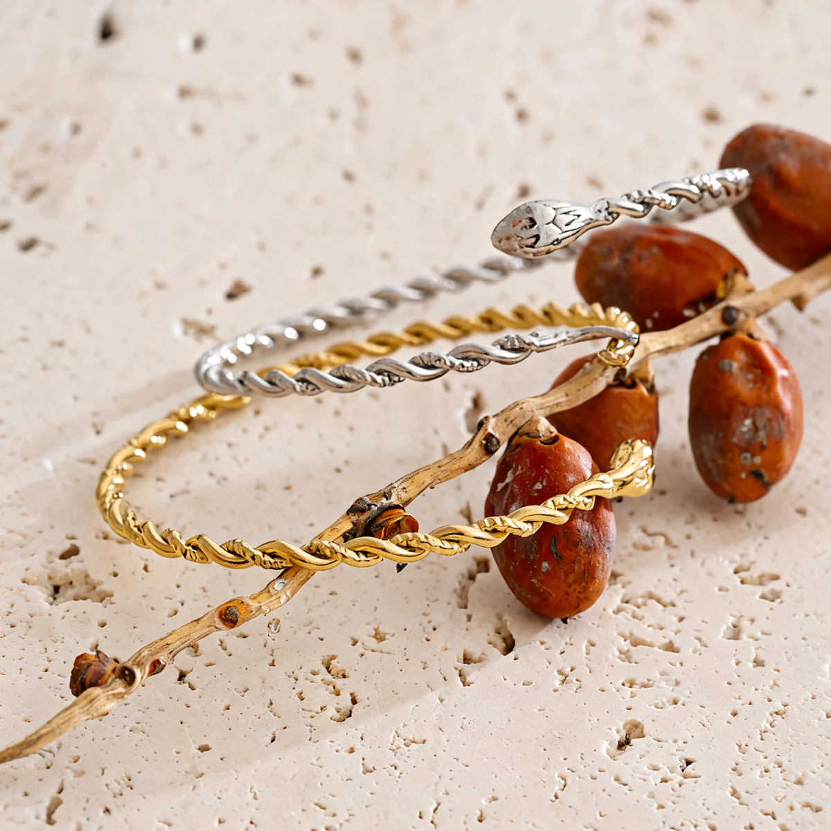 Rory Twisted Snake Cuff