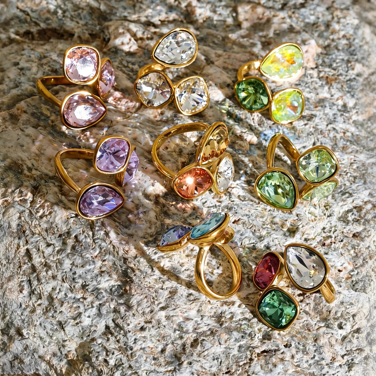 Livy Crystal Square Ring