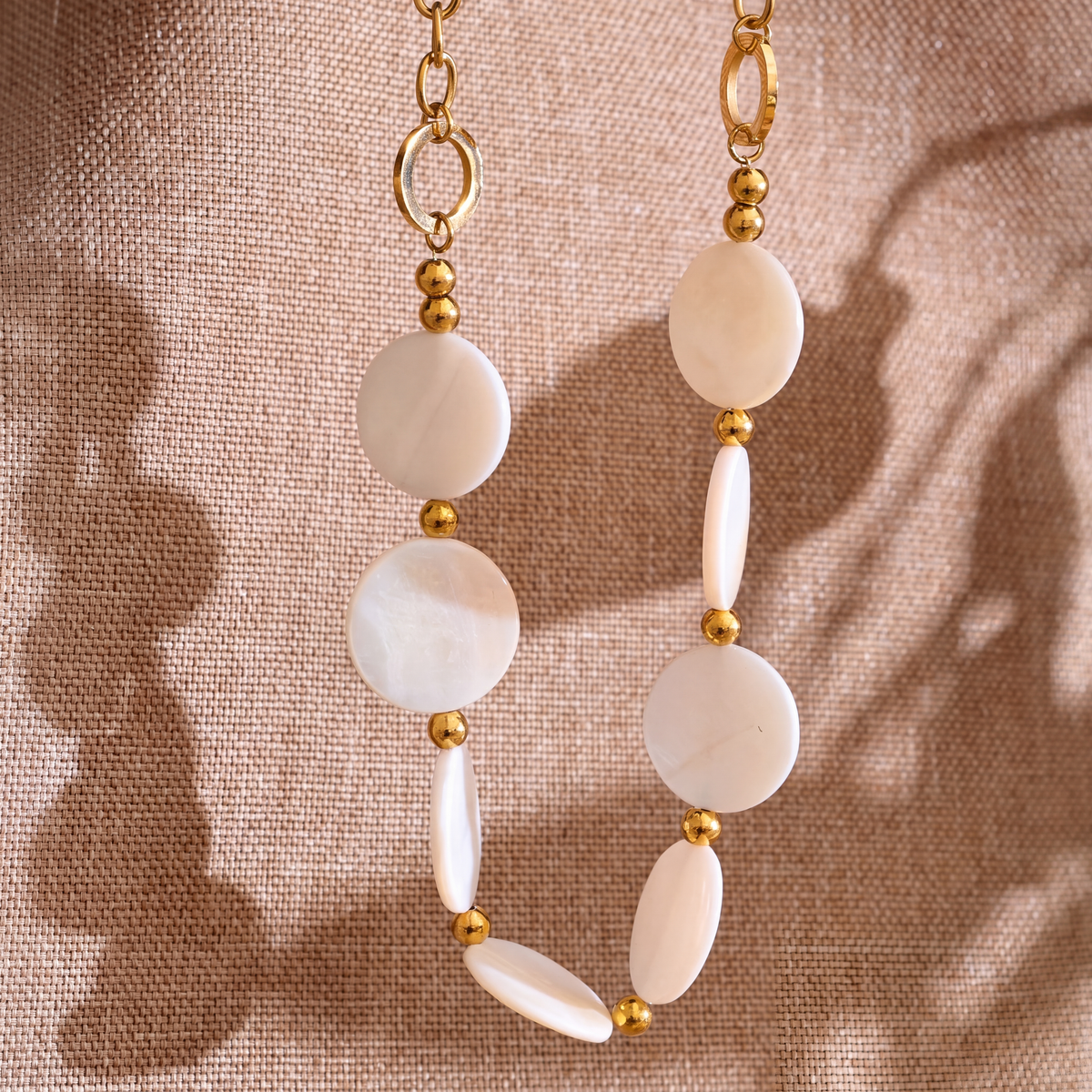 Nita Shell Disc Necklace