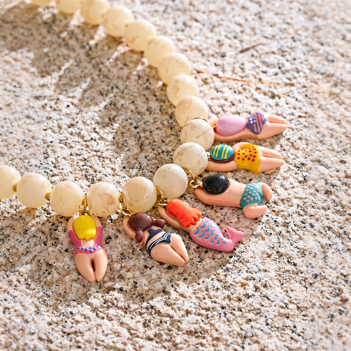 Willa Beaded Charm Necklace