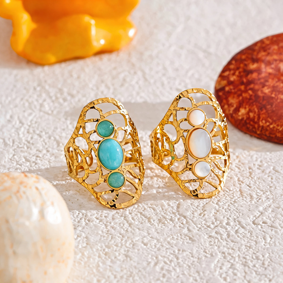 Isla Open Stone Ring