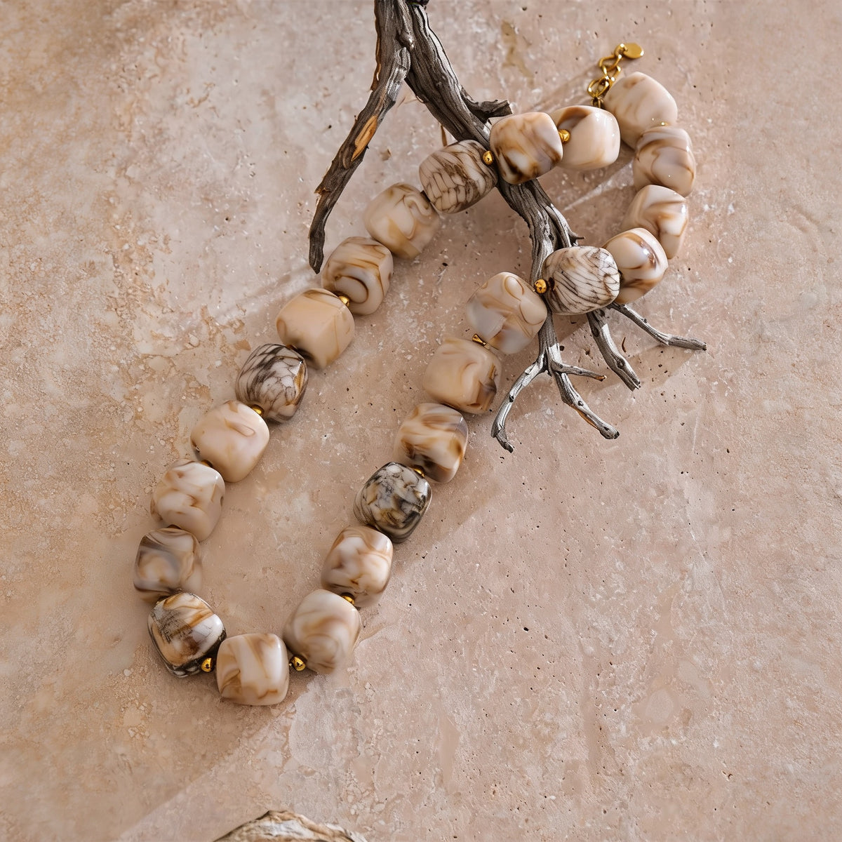 Molly Acrylic Bead Necklace