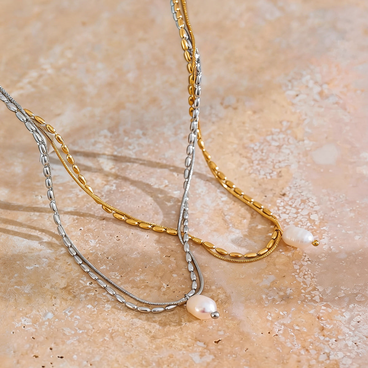 Saylor Pearl Chain Necklace