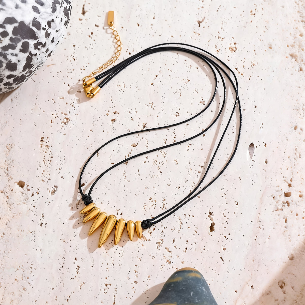 Noa Spike Cord Necklace