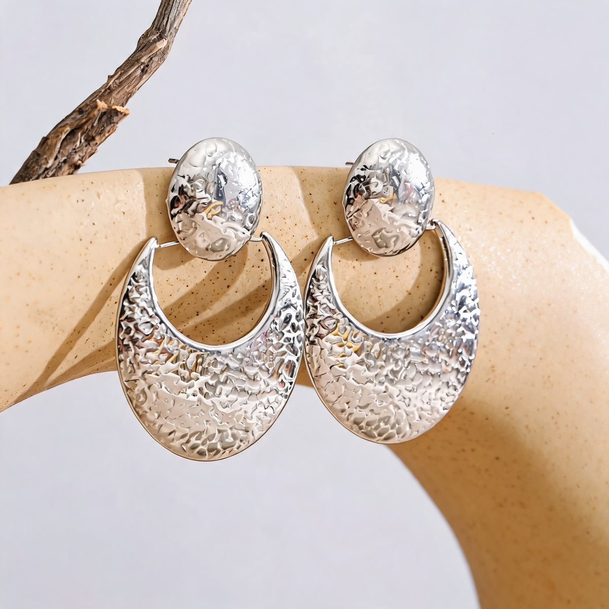 Winslow Hammered Drop Earrings