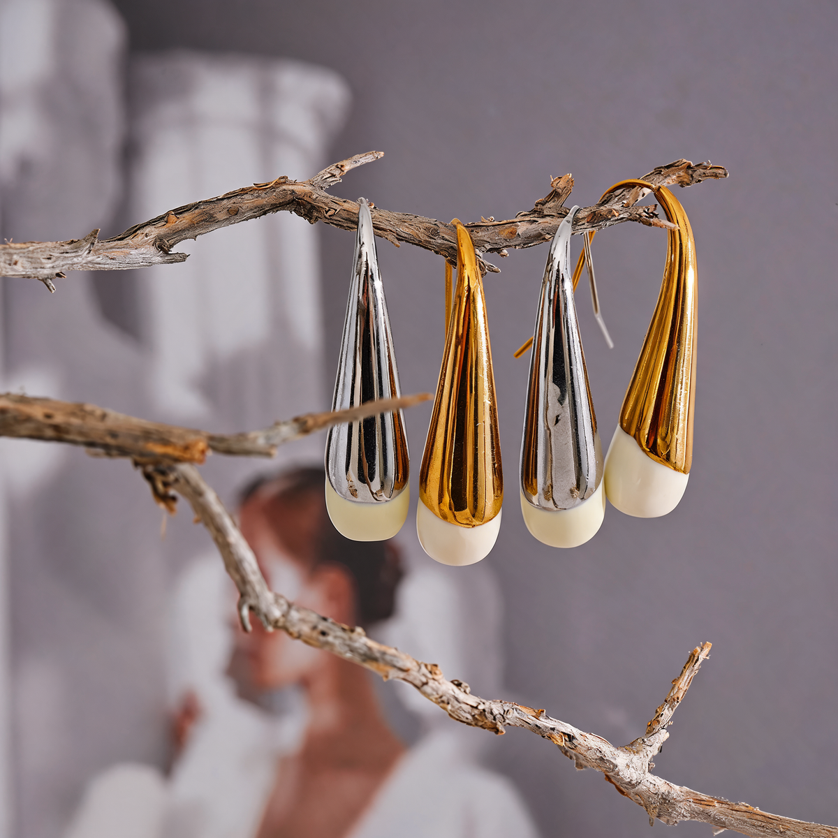 Farrah Enamel Drop Earrings