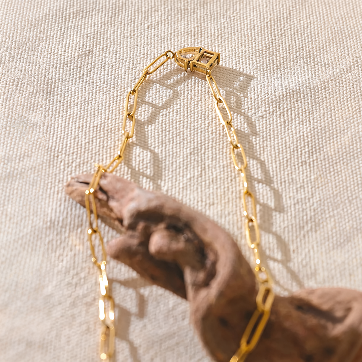Simone Crystal Link Necklace