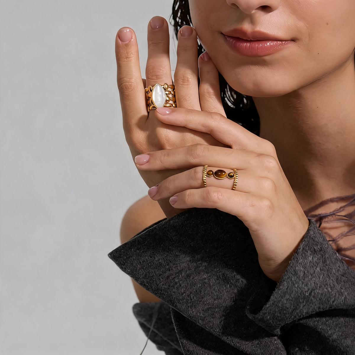 Yara Tiger Eye Ring