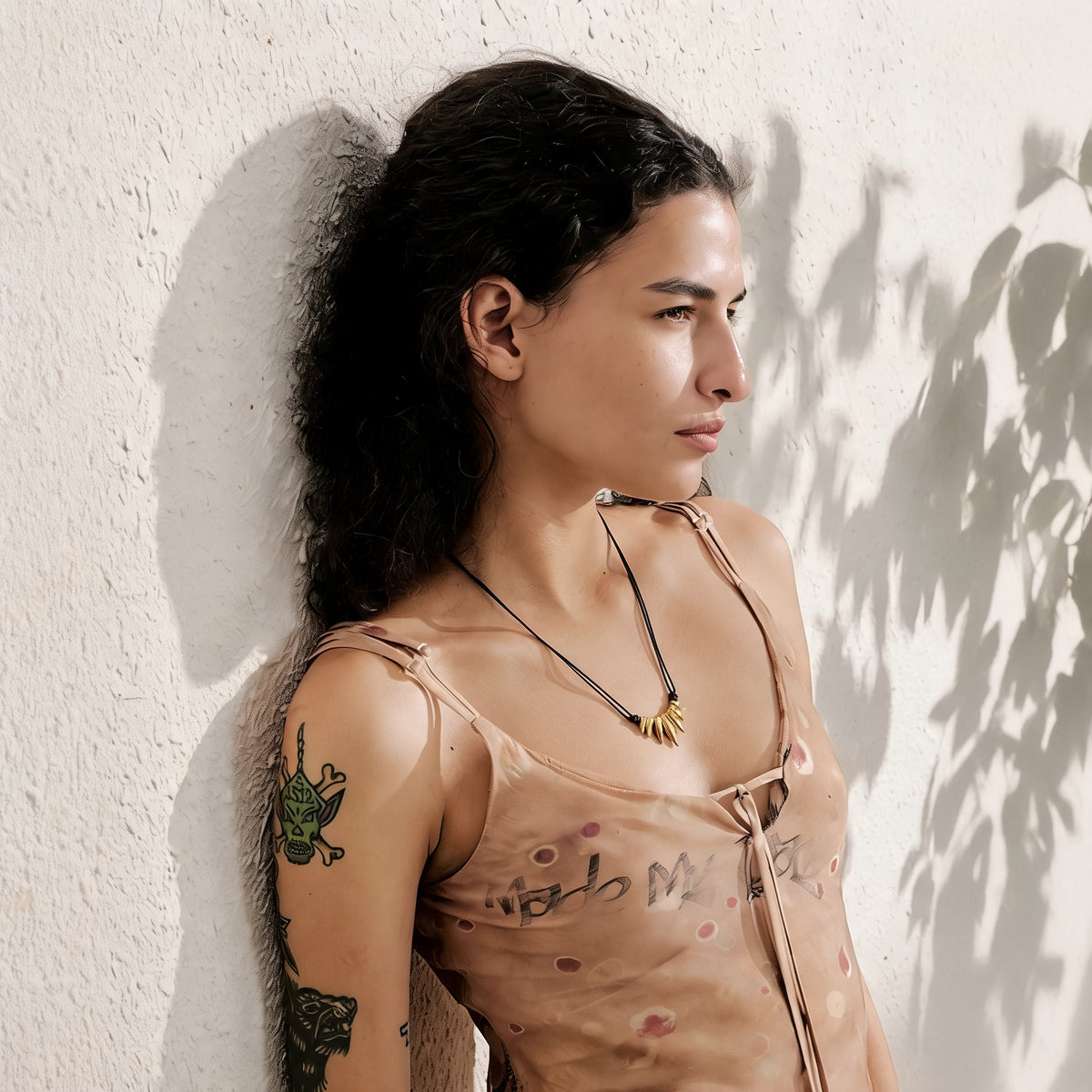 Noa Spike Cord Necklace