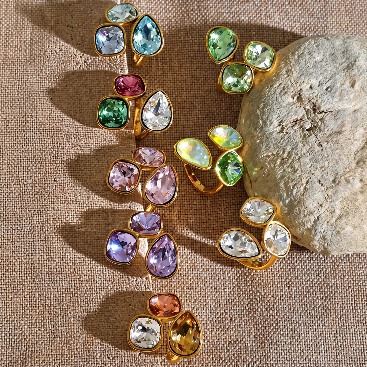 Livy Crystal Square Ring