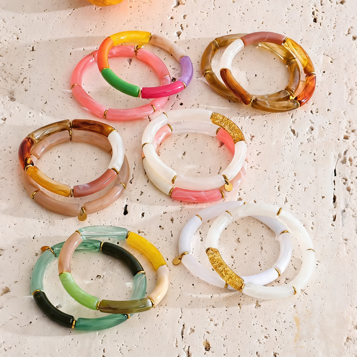 Bay Resin Tube Bangle
