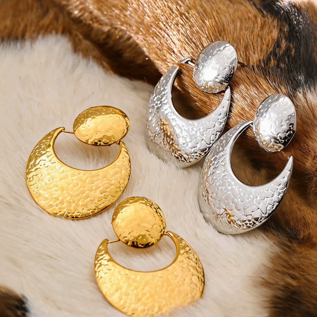 Winslow Hammered Drop Earrings