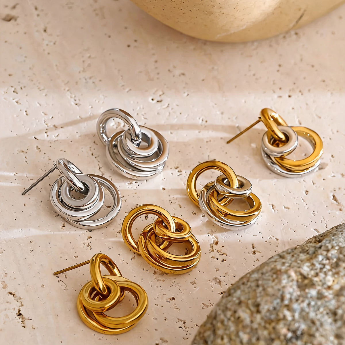 Emmy Circle Drop Earrings
