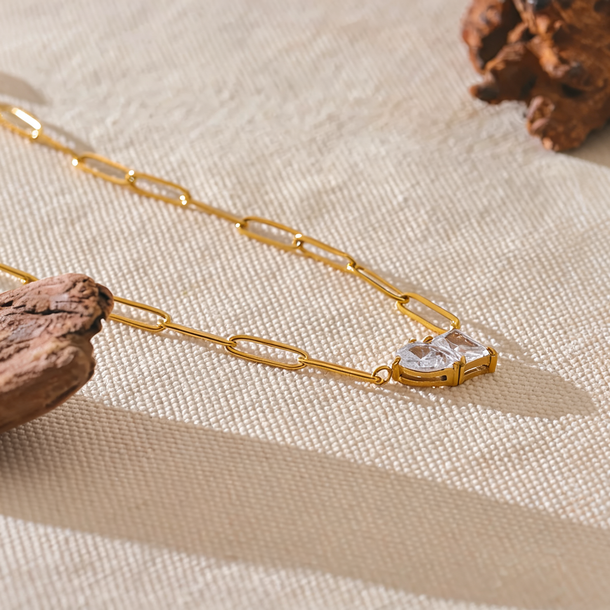 Simone Crystal Link Necklace