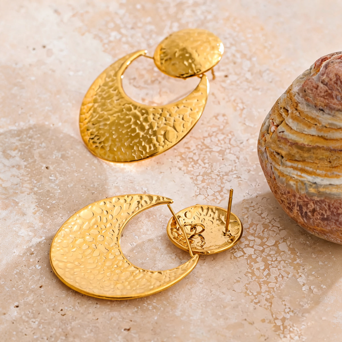 Winslow Hammered Drop Earrings