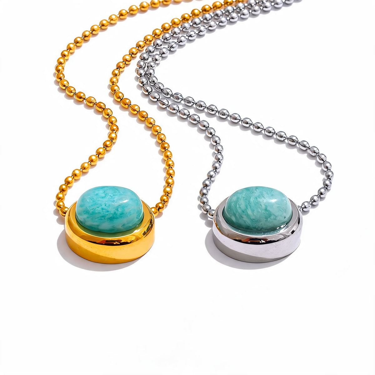 Bree Round Stone Necklace