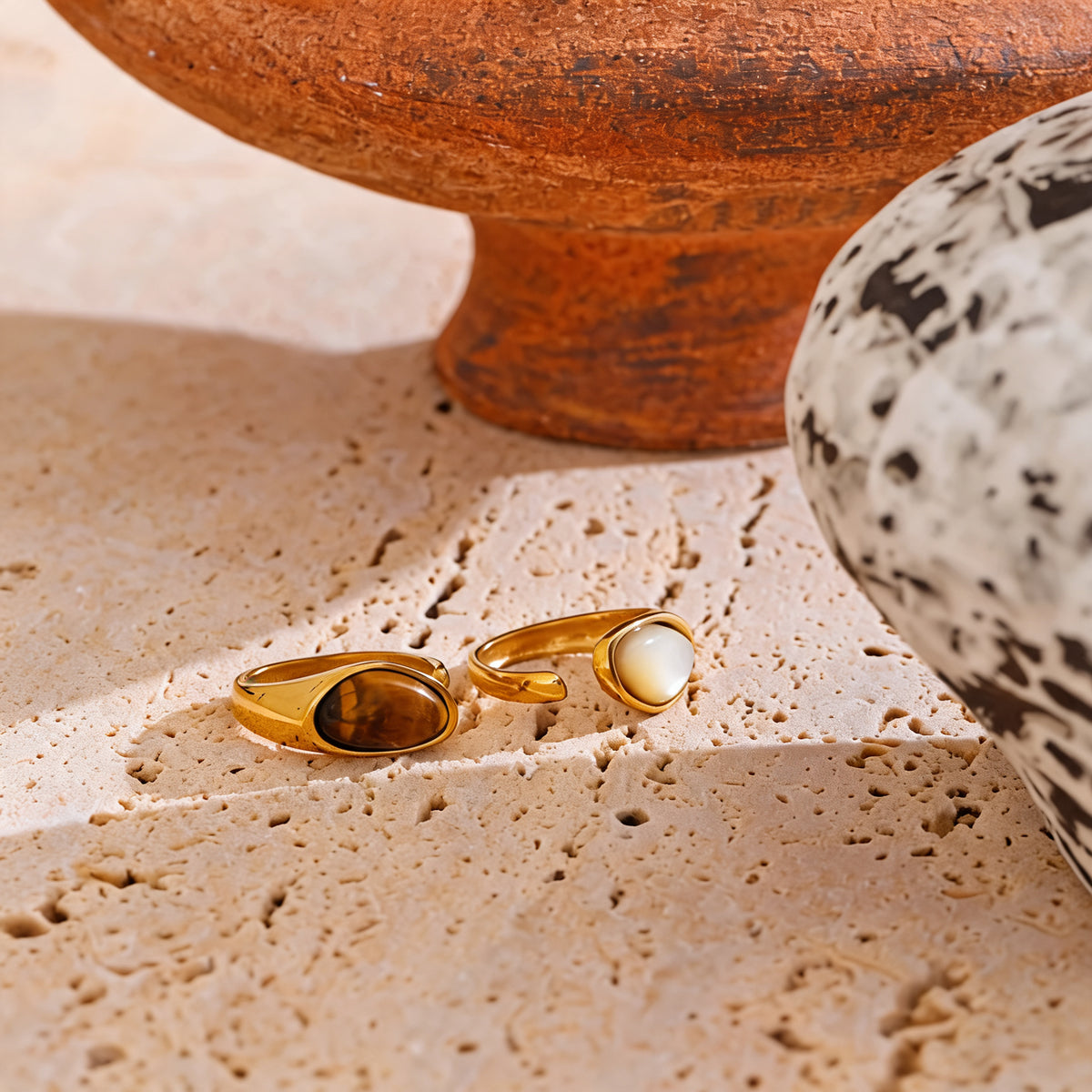 Cassia Shell Inlay Ring
