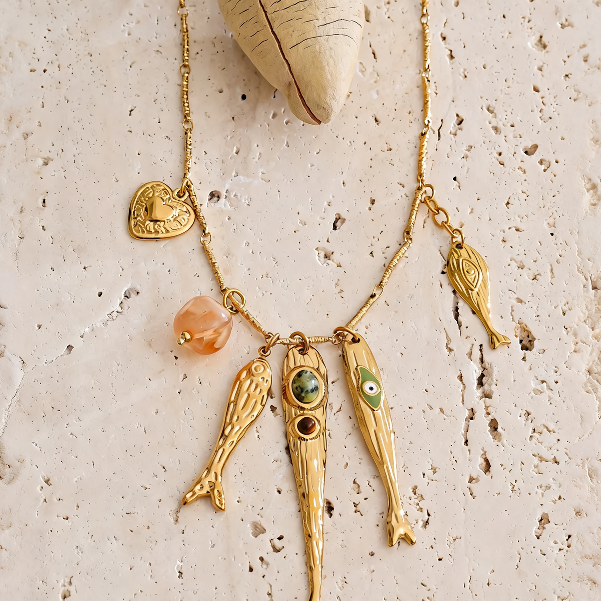 Coco Fish Charm Necklace
