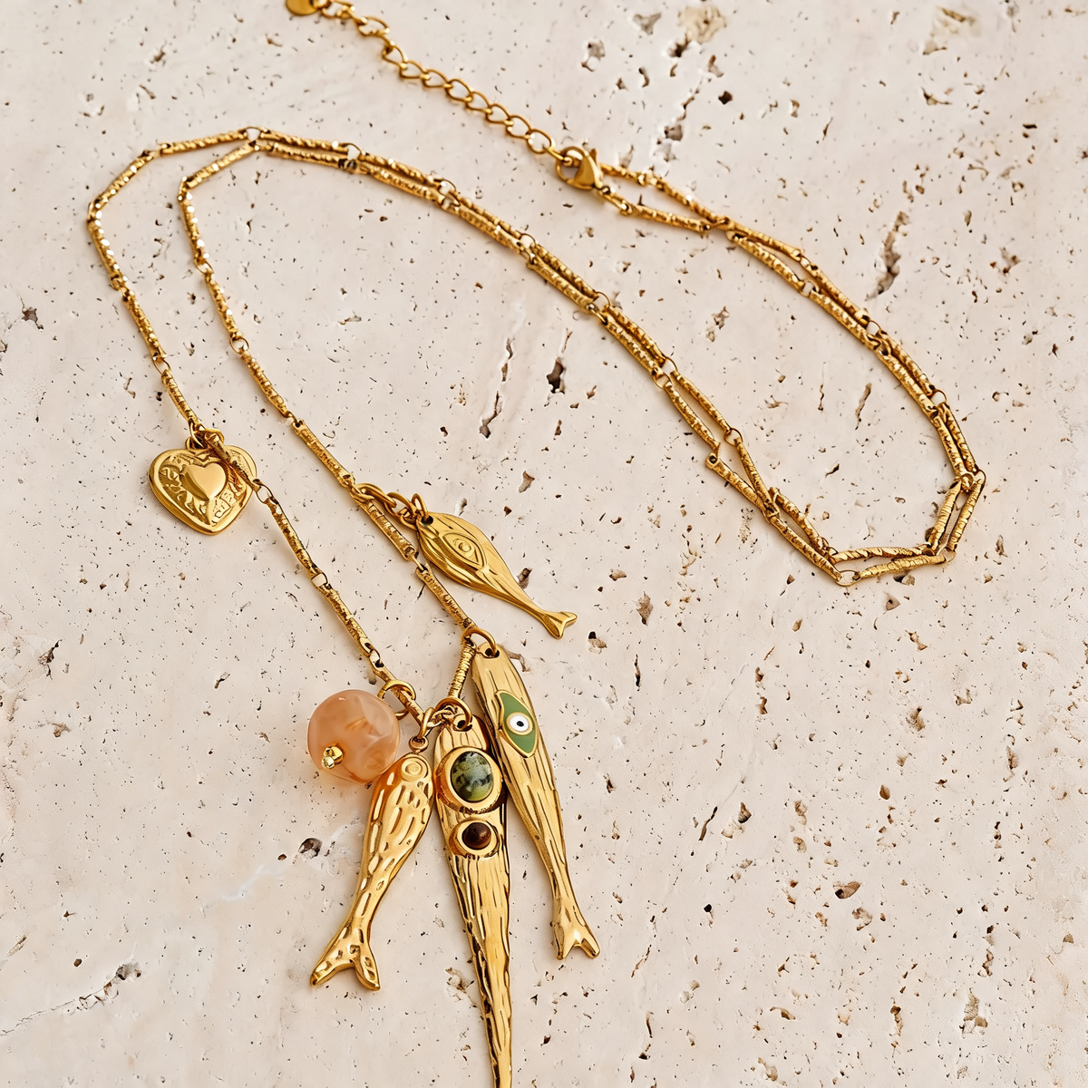 Coco Fish Charm Necklace