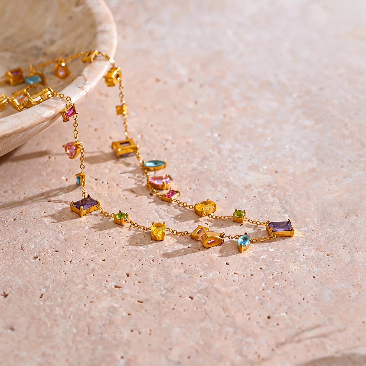 Hadley Crystal Chain Necklace